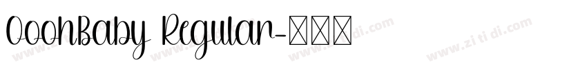 OoohBaby Regular字体转换